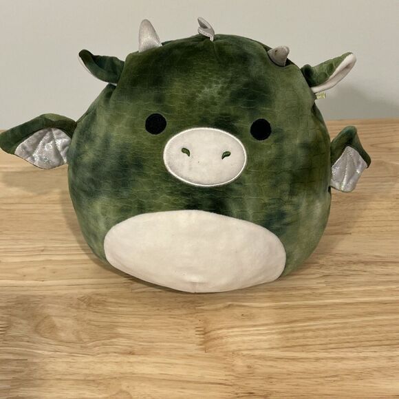 Squishmallows Duke The Dragon 10inch Plush Tie Dye‎ Green KellyToy New W Tags - Picture 1 of 3